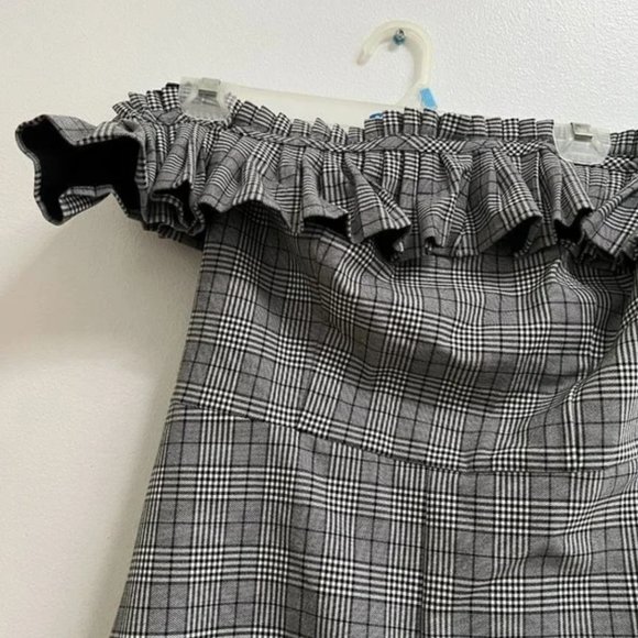 Urban Outfitters Off The Shoulder Printed Romper US 2 - Picture 6 of 11